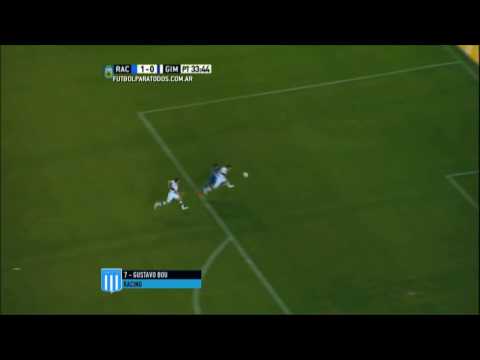 Gol de Bou. Racing 1 - Gimnasia 0. Fecha 23. Primera División 2015. FPT.