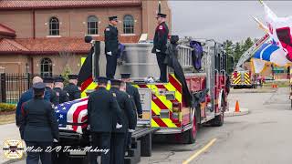 Travis Mahoney Elkhart Fire Dept  Funeral