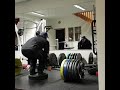 Deficit deadlift 270kg(595lbs)with no belt, so close, bodyweight 90kg