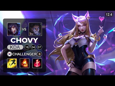 Chovy vs Showmaker - Ahri Mid vs Sylas - KR Challenger - Season 12 Patch 12.4