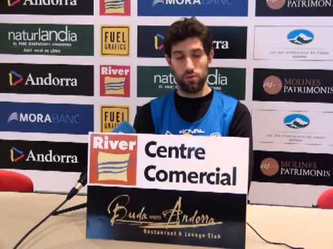 Roda de premsa de Pablo Sánchez, prèvia al 3r i 4t partit de quarts de Play-off d'Ascens