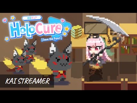 Mori Calliope. Holo office (Night) - HoloCure - Save the Fans! #6