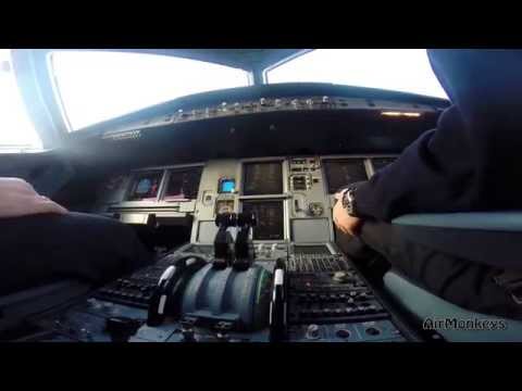 Airbus A320 Frankfurt (FRA) - Berlin (TXL) Cockpit & Pilot´s view GoPro HD