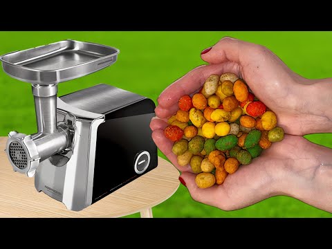 EXPERIMENT COLORFUL PEANUTS vs MEAT GRINDER