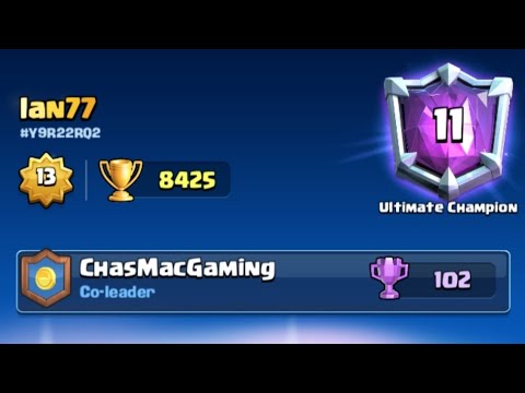 🏆8400+ GODLIKE Hog Cycle Gameplay — Ian77 — Clash Royale