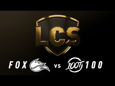 FOX vs. 100 - Week 8 Day 2 | LCS Spring Split | Echo Fox vs. 100 Thieves (2019)