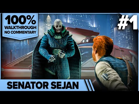 Star Wars Jedi: Survivor 100% Cinematic Walkthrough (Jedi Grand Master, No Damage) 01 SENATOR SEJAN