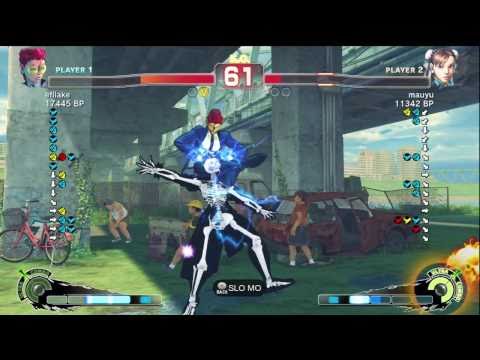 Uryo [Viper] vs mauyu [Chun] SSF4 Japanese Online Ranked Matches - TRUE-HD