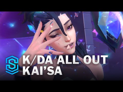 K/DA ALL OUT Kai'Sa Wild Rift Skin Spotlight