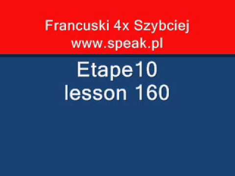 French Lesson Etape10 lesson 160 - Direct Method Speak.pl