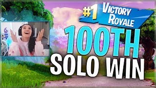 100TH SOLO WIN | Fortnite Battle Royale | Alexia Raye