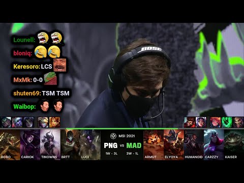 PNG vs MAD | 2021 MSI Groups Day 5 | Twitch VOD with Chat
