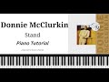 Donnie McClurkin - Stand - Piano Tutorial