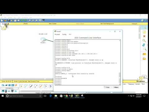 simple router config lab