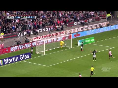 Lestienne and Narsingh carve open Groningen to put PSV ahead