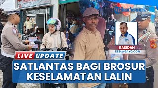 Patroli Satlantas Polres Gayo Lues, Petugas Gencar Bagikan Brosur Keselamatan ke Pengguna Jalan Raya