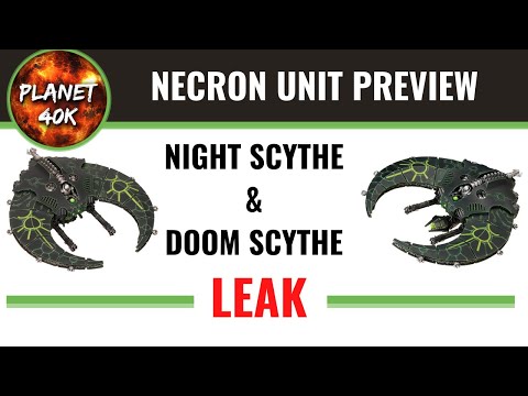 Warhammer 40k Necron Night Scythe & Doom Scythe LEAKED PREVIEW 9th Edition