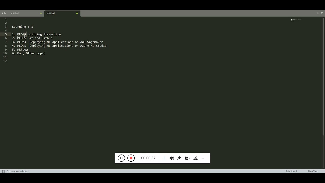 Module :1  MLOPS Topic