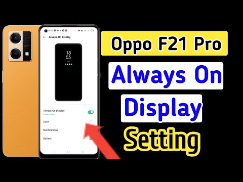 Oppo f21 pro always on display, always on display setting in Oppo f21 pro