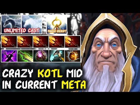 INSANE KOTL MID 8 Min Ultra Kill - IMBA Keeper Of The Light in Current Meta Dota 2 7.30