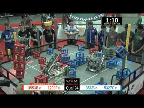 2015 VRC Sci Q94 - 3553B 1200F vs 356E 5327C - 88 to 54 - VEX Worlds 2015 - Science Division