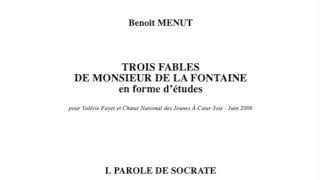 Trois fables de Monsieur de La Fontaine en forme d&rsquo;études – Extrait : Le Singe – Benoît Menut
