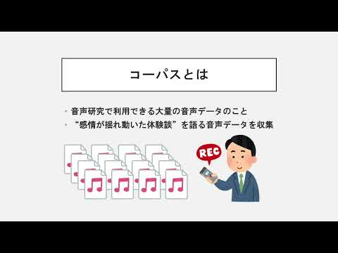 「メディア学部」感情語りの音声コーパス