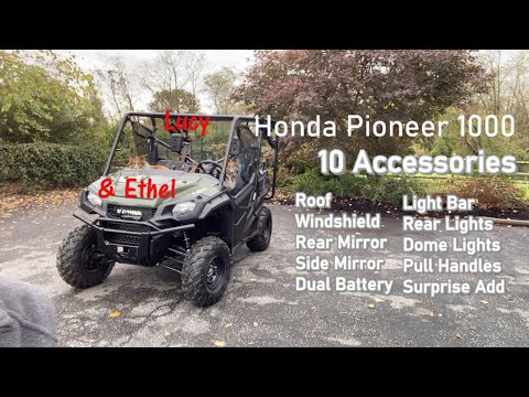 Honda Pioneer 1000 - 10 Suggested Accessories
