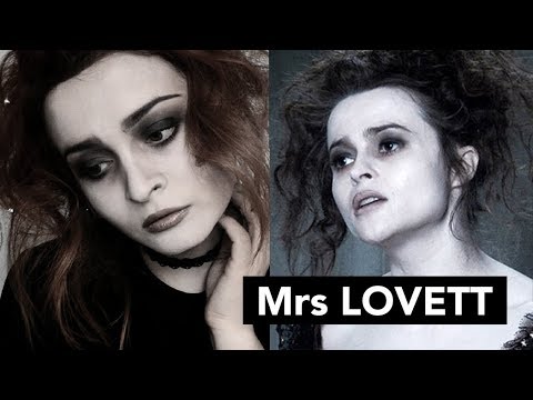 Helena Bonham Carter look | Sweeney Todd Mrs Lovett Makeup Transformation