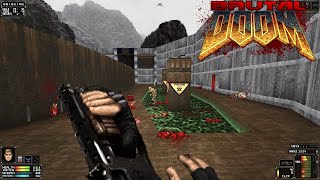 Brutal Doom [Expansion v21.12.3] - Phobos Massacre | E1M1: Hangar | 4K/60