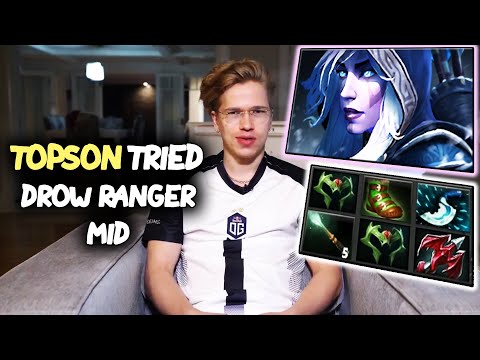 Topson tried Drow Ranger mid DOTA 2