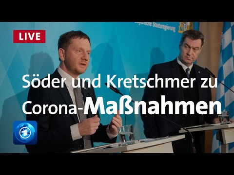 Live: Söder und Kretschmer zu Corona-Maßnahmen