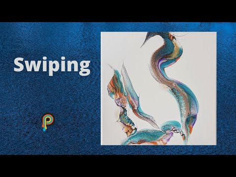 Swiping Away, I See 2 Birds 🎨Minimalistic - Negative Space Fluid Art - Shelee recipe