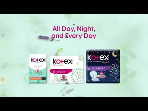 Kotex Soft® Herbal - Own your freshness, Own your natural