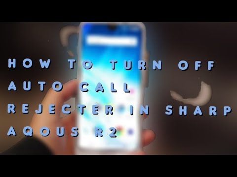 how to turn off auto call answer in sharp aqous r2