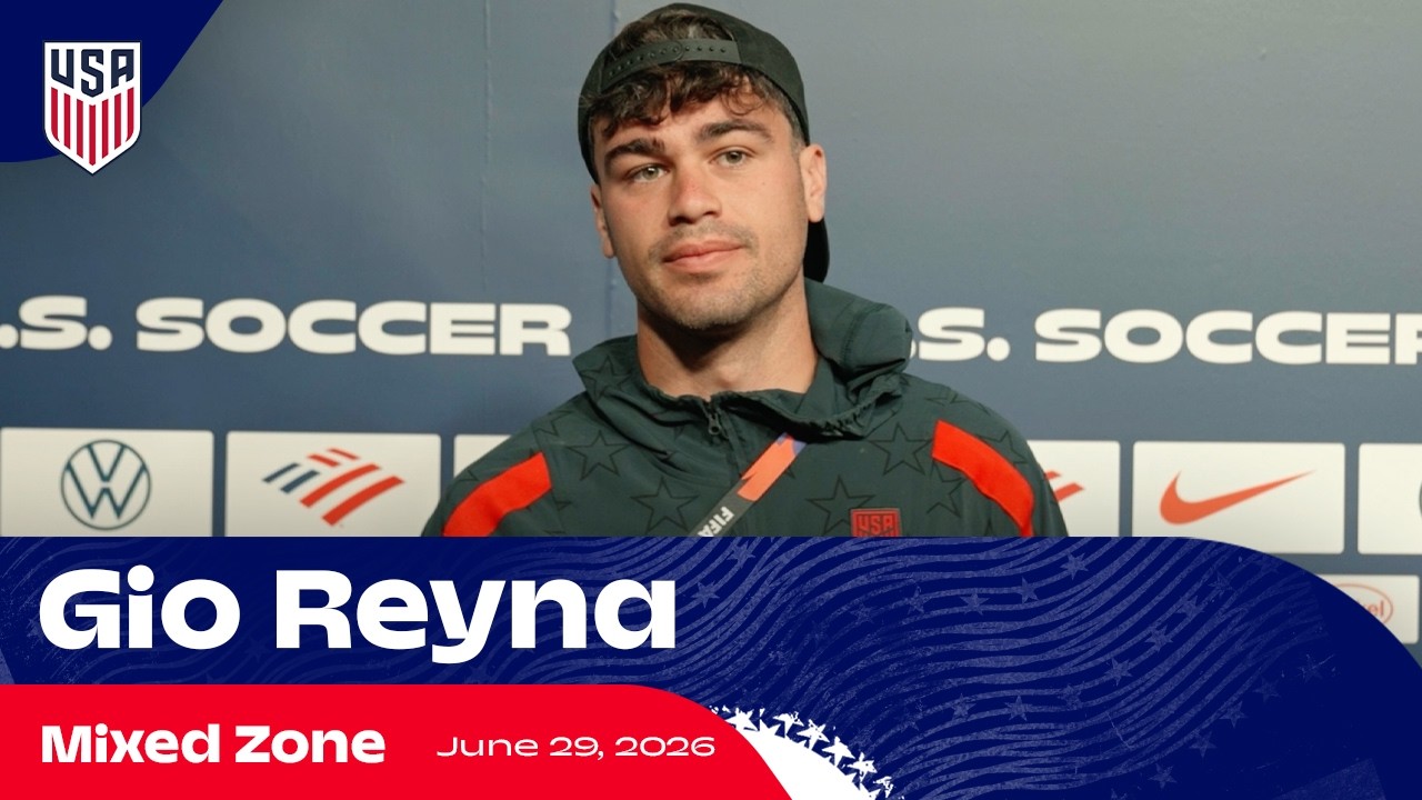 Gio Reyna on USMNT's Knockout Round Focus vs. Bosnia | Mixed Zone | 2026 FIFA World Cup