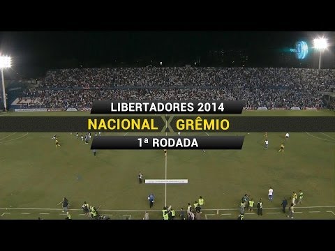 Gol - Nacional (URU) 0 x 1 Grêmio - Libertadores 2014 - 13/02/2014