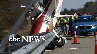 Pilot and passenger survive nose-first crash landing