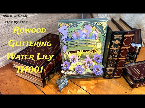 Rowood Glittering Water Lily Wall Art Booknook | Step-by-Step Build 🌸