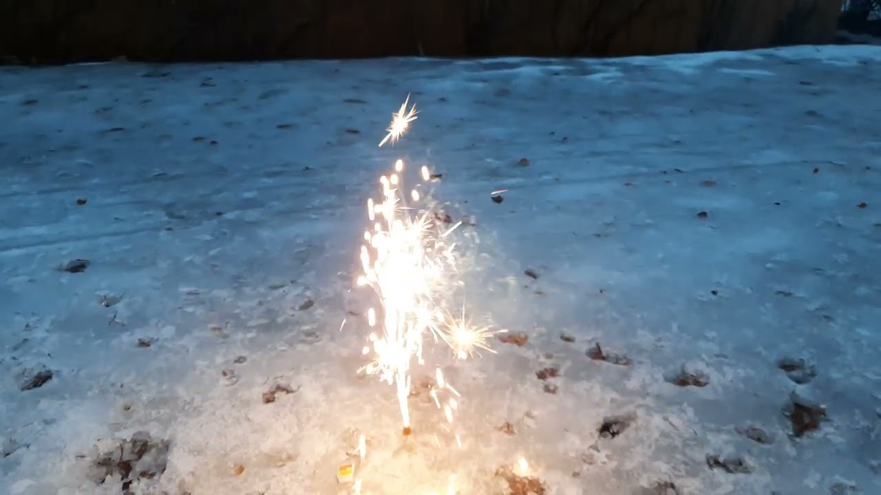 a small but big firework fountain