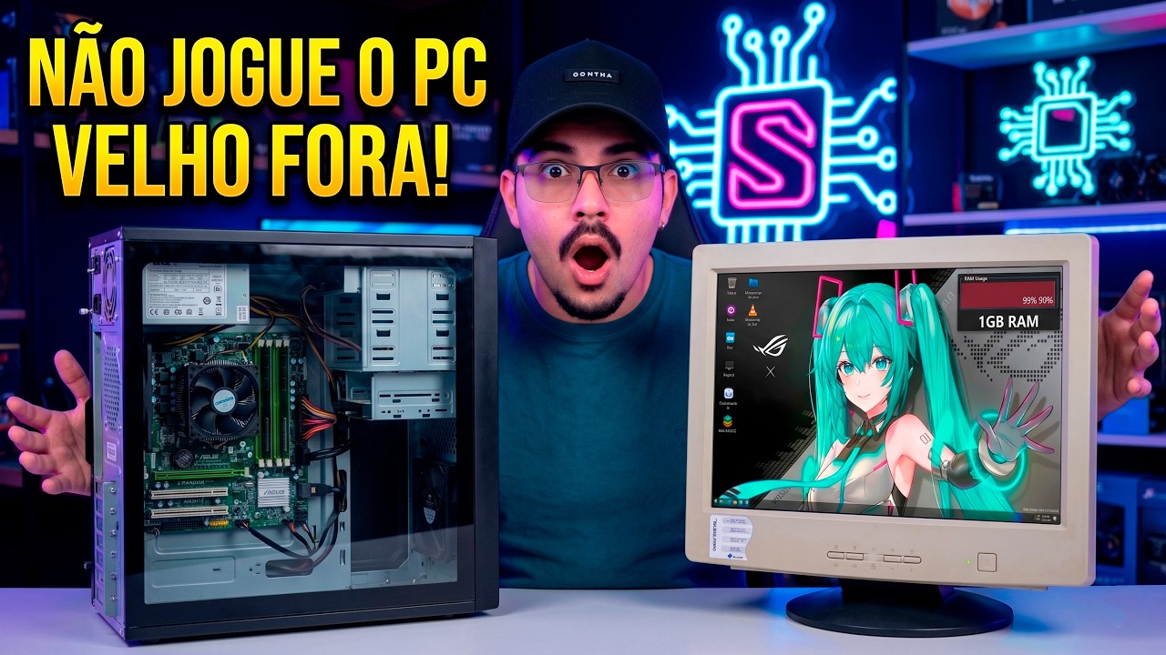 Não Jogue Seu PC Velho Fora! Esse Sistema de 1GB de RAM Salvou o Meu