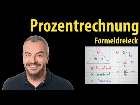 Percentage calculation - formula triangle | Learn the formula(s) easily! | Lehrerschmidt