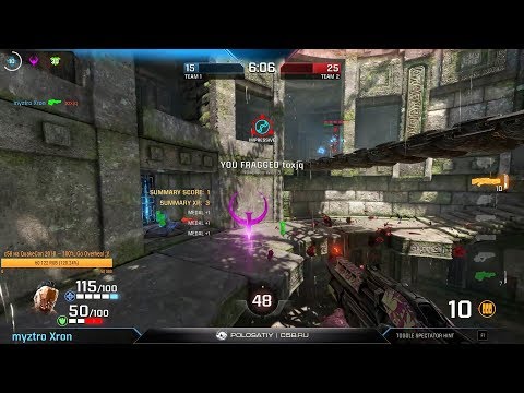 Clawz + Toxjq vs. Xron + Silencep, Semifinal GO4QC 2v2 July 2018 EU – Quake Champions