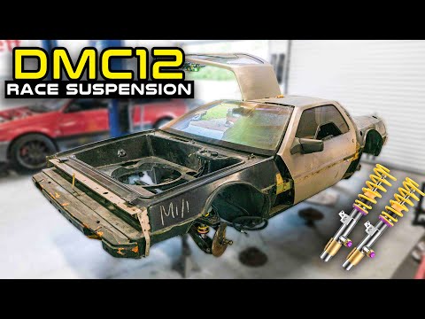LS Swapped DeLorean KW Coilover Suspension! - LS3 DMC12 Build Ep 5