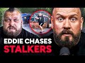 Eddie Hall CONFRONTS Stalkers In Viral Street Row