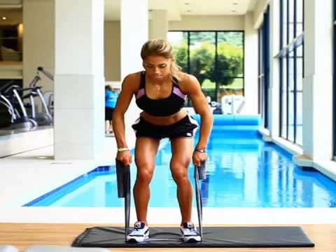 Bent over rows with resistance band