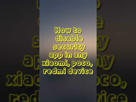 How to disable security app in any xiaomi, poco, redmi device #proharshal #shorts #shortsfeed