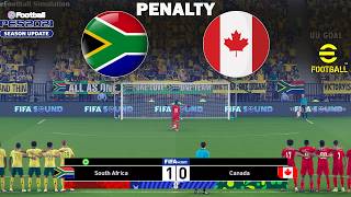SOUTH AFRICA vs CANADA - Penalty Shootout I eFootball PES 2021 Gameplay