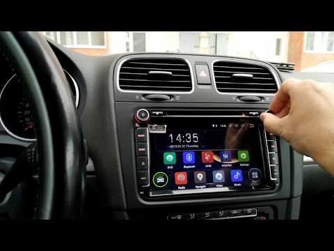 Установка головного устройства на VW Golf 6 с Aliexpress. ISUDAR 8', Android 8,1.