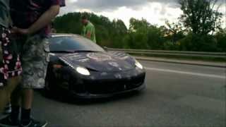 preview picture of video 'Josh Cartu in Poland Gumball 3000 Ferrari F12 458 Italia Audi R8 - Acceleration'